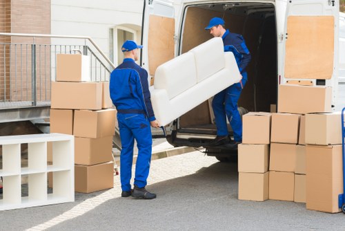 Local Claphampark man with van handling boxed items