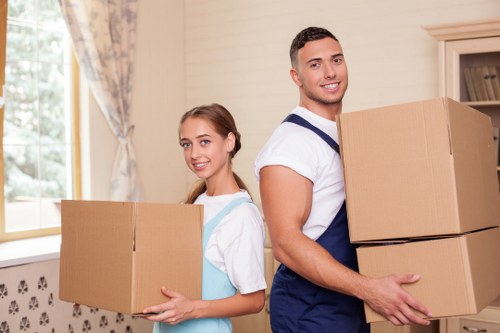 Reusable furniture and donated goods prepared for charity partnership