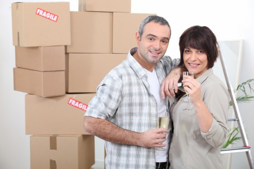 Commercial removals support for an office move in Claphampark